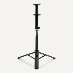 Amazon Basics Perche à Selfie de 91,0cm pour Téléphone, Trépied Portable et Extensible, avec Télécommande sans Fil, Noir
