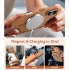 Magnétique Coque pour iPhone 16 avec 1 Verre Trempé, Compatible avec MagSafe, Protection Contre Les Chutes de qualité Militaire,