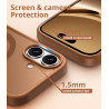 Magnétique Coque pour iPhone 16 avec 1 Verre Trempé, Compatible avec MagSafe, Protection Contre Les Chutes de qualité Militaire,