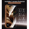 Magnétique Coque pour iPhone 16 avec 1 Verre Trempé, Compatible avec MagSafe, Protection Contre Les Chutes de qualité Militaire,