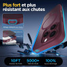 Oududianzi-Coque pour iPhone 16 Pro Compatible avec MagSafe Magnétique, Housse de Arrière Translucide Givrée PC, TPU Silicone Bu