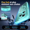 Oududianzi-Coque pour iPhone 15 Pro Compatible avec MagSafe Magnétique, Housse de Arrière Translucide Givrée PC, TPU Silicone Bu