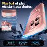 Oududianzi-Coque pour iPhone 15 Pro Compatible avec MagSafe Magnétique, Housse de Arrière Translucide Givrée PC, TPU Silicone Bu