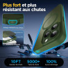 Oududianzi-coque pour iphone 15 pro compatible avec magsafe magnétique, housse de arrière translucide givrée pc, tpu silicone bu