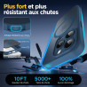 Oududianzi-Coque pour iPhone 15 Pro Compatible avec MagSafe Magnétique, Housse de Arrière Translucide Givrée PC, TPU Silicone Bu