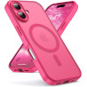 Oududianzi - Coque pour iPhone 16 Compatible avec MagSafe Magnétique, Housse de Arrière Translucide Givrée PC, TPU Silicone Bump