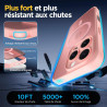 Oududianzi-Coque pour iPhone 16 Pro Compatible avec MagSafe Magnétique, Housse de Arrière Translucide Givrée PC, TPU Silicone Bu