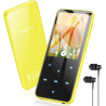 Agptek 64go mp3 bleutooth avec haut-parleur, 2.4" grand écran lecteur mp3 en métal qualité sonore hifi audio mp4 baladeur sport 