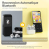 Agptek 64go mp3 bleutooth avec haut-parleur, 2.4" grand écran lecteur mp3 en métal qualité sonore hifi audio mp4 baladeur sport 