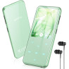 Agptek 64go mp3 bleutooth avec haut-parleur, 2.4" grand écran lecteur mp3 en métal qualité sonore hifi audio mp4 baladeur sport 