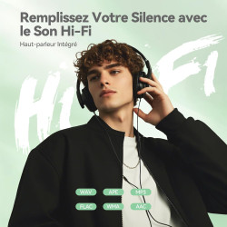 Agptek 64go mp3 bleutooth avec haut-parleur, 2.4" grand écran lecteur mp3 en métal qualité sonore hifi audio mp4 baladeur sport 