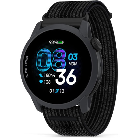 COROS Pace 4 Montre Sport Ultralégère, Écran Tactile AMOLED 1,2", 32g Montre Running, 19 Jours d'autonomie, Contrôle Vocal, Outi