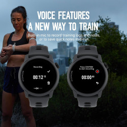 COROS Pace 4 Montre Sport Ultralégère, Écran Tactile AMOLED 1,2", 32g Montre Running, 19 Jours d'autonomie, Contrôle Vocal, Outi