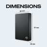 Seagate Portable Amazon Special Edition, 4To, USB 3.0 Portable Disque dur externe pour Mac, PC, Data Rescue Service (STGX4000400