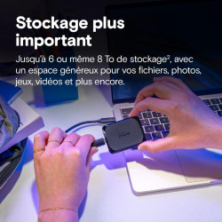 Crucial X10 4To Disque SSD Externe Portable, Jusqu’à 2100Mo/s, USB-C 3.2 Gen2, Résistance à la poussière et à l'eau classée IP65