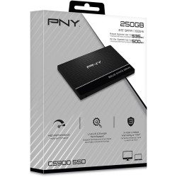PNY CS900 SSD Interne SATA III, 2.5 Pouces, 250Go, Vitesse de Lecture jusqu'à 535MB/s