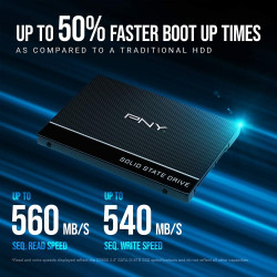 PNY CS900 SSD Interne SATA III, 2.5 Pouces, 500Go, Vitesse de Lecture jusqu'à 550MB/s