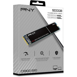 PNY CS900 M.2 SATA III SSD Interne 500Go, Vitesse de Lecture jusqu'à 550 Mo/s, Vitesse d'Ecriture jusqu'à 500 Mo/s