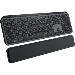 Logitech mx keys s plus clavier sans fil rechargeable, clavier silencieux, rétroéclairé, touches ergonomiques et programmables, 