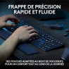 Logitech mx keys s plus clavier sans fil rechargeable, clavier silencieux, rétroéclairé, touches ergonomiques et programmables, 