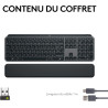 Logitech mx keys s plus clavier sans fil rechargeable, clavier silencieux, rétroéclairé, touches ergonomiques et programmables, 