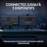 Logitech mx keys s plus clavier sans fil rechargeable, clavier silencieux, rétroéclairé, touches ergonomiques et programmables, 