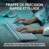 Logitech mx keys s clavier sans fil rechargeable usb c, clavier silencieux, rétroéclairé, touches ergonomiques et programmables,