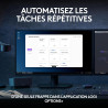 Logitech mx keys s clavier sans fil rechargeable usb c, clavier silencieux, rétroéclairé, touches ergonomiques et programmables,