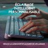Logitech mx keys s clavier sans fil rechargeable usb c, clavier silencieux, rétroéclairé, touches ergonomiques et programmables,
