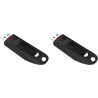 Sandisk 64gb ultra usb flash drive usb 3.0 up to 130 mb/s read, noir, (pack of 1) (lot de 2)