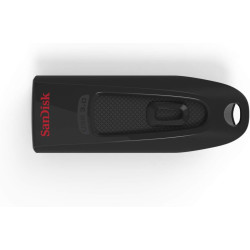 Sandisk 64gb ultra usb flash drive usb 3.0 up to 130 mb/s read, noir, (pack of 1) (lot de 2)
