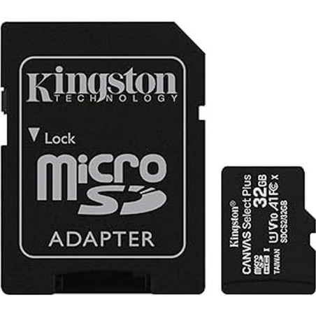 Kingston Canvas Select Plus Carte MIcro SD SDCS2/32GB Class 10 + Adaptateur inclus