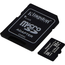 Kingston Canvas Select Plus Carte MIcro SD SDCS2/32GB Class 10 + Adaptateur inclus