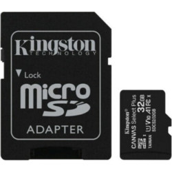 Kingston Canvas Select Plus Carte MIcro SD SDCS2/32GB Class 10 + Adaptateur inclus