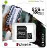 Kingston Canvas Select Plus Carte MIcro SD SDCS2/256GB Class 10 + Adaptateur inclus