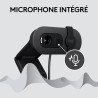 Logitech Brio 100 Webcam Full HD pour réunions/Streaming, équilibre Auto de l'éclairage, Micro intégré, volet de confidentialité