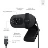 Logitech Brio 100 Webcam Full HD pour réunions/Streaming, équilibre Auto de l'éclairage, Micro intégré, volet de confidentialité