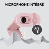 Logitech Brio 100 Webcam Full HD pour réunions/Streaming, équilibre Auto de l'éclairage, Micro intégré, volet de confidentialité