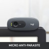 Logitech C270 Webcam Streaming HD, 720p/30ips, Appel Vidéo HD Large Champ de Vision, Correction de la Lumière, Micro Antiparasit