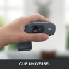 Logitech C270 Webcam Streaming HD, 720p/30ips, Appel Vidéo HD Large Champ de Vision, Correction de la Lumière, Micro Antiparasit