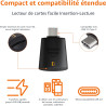 Amazon Basics Lecteur de cartes Micro SD USB C 3.0