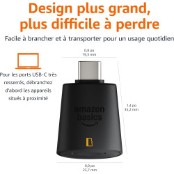 Amazon Basics Lecteur de cartes Micro SD USB C 3.0