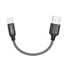 RAVIAD Câble iphone Court 15CM Chargeur iPhone, [Certifié MFi] Nylon Cable Lightning Charge Rapide Compatible avec iPhone 13 12 