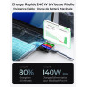 LISEN 240W Cable USB C Charge Rapide, 3m PD 5A Cable USB C vers USB C Câble Chargeur USBC Nylon Tressé pour iPhone 17 16 Samsung