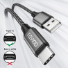 Raviad cable usb c charge rapide 3.1a, [1m, lot de 2] câble usb vers usb c nylon cable chargeur type c pour iphone 17 16 15, sam