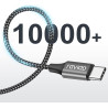 Raviad cable usb c charge rapide 3.1a, [2m, lot de 2] câble usb vers usb c nylon cable chargeur type c pour iphone 17 16 15, sam