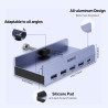 BENFEI Hub USB C Adaptateur Compatible avec iPhone 15/16 Plus Pro Max, MacBook iPad Pro Air, multiport USB-C 8 en 1, Gris, avec 
