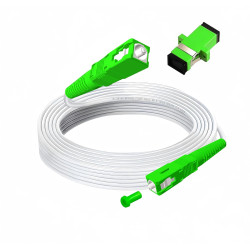 Cable fibre optique sc/apc-sc/apc pour orange sfr bouygues freebox sosh rouge by sfr, rallonge fibre optique avec un coupleur gr