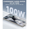Chargeur USB C 65W, Charge Rapide PD3.0 PPS, GaN II avec Câble Tressé 2M, Compatible pour MaxBook Pro/Air, pour Samsung Galaxy S