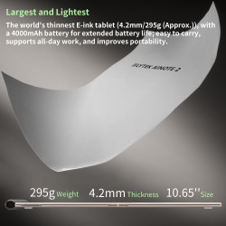iFLYTEK AINOTE 2 Smart E-Ink Tablet 10,7" | Bloc-notes numérique ultra-fin pour professionnels | Transcription IA, traduction et